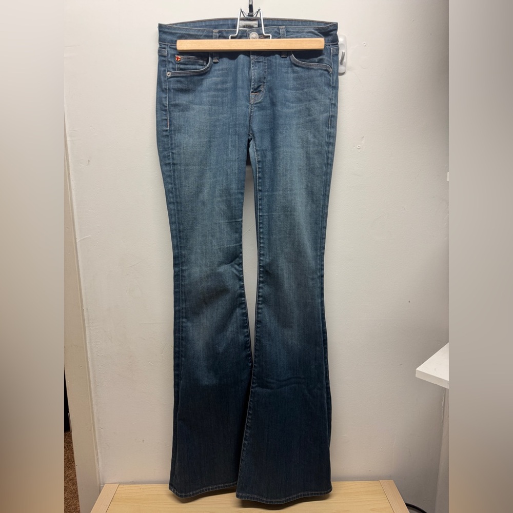Hudson Jeans Dark Blue Flare Women's Jeans 27 long/tall inseam